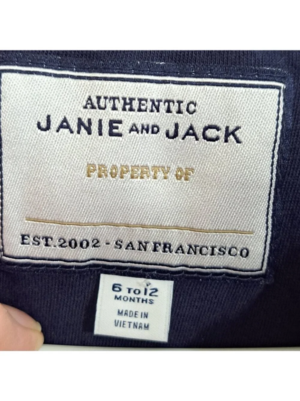 Janie And Jack 6-12 Months Hooded Jacket Zip And Toggle Closure Lightweight